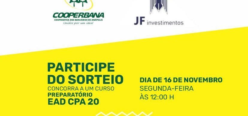 JF INVESTIMENTOS – SORTEIO